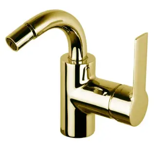 Fima Carlo Frattini Mast Смеситель для биде, с донным клапаном, излив 10,7 см, цвет: gold F3152OR.2