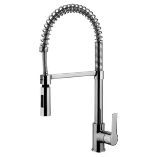 Fima Carlo Frattini Kitchen Смеситель для кухни с поворотно-выдвижным изливом, цвет: chrome F3147/1CR