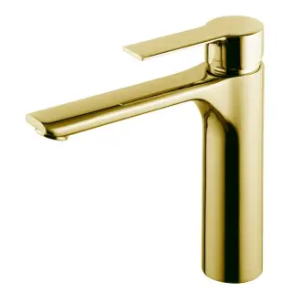 Fima Carlo Frattini Mast Смеситель для раковины, без донного клапана, излив 15,8 см, цвет: gold F3131LOR.1