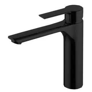 Fima Carlo Frattini Mast Смеситель для раковины Energy Saving с д/к, излив 15,8 см, цвет: black matt F3131LNS.ES