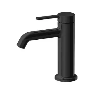 Fima Carlo Frattini Snap Смеситель для раковины Energy Saving с д/к, излив 11 см, цвет: black matt F3111NS.ES