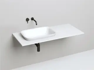 Salini Marea 02 Раковина полувстраиваемая 59,8х39,8x16.5h см, без перелива, цвет: RAL глянцевый 1802102G