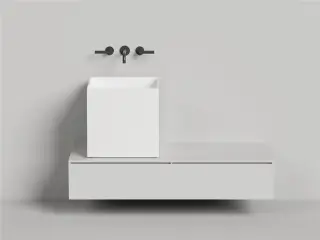 Salini Armonia Square 03 S-Sense Раковина чаша 45х45х45h см, без перелива, цвет: RAL глянцевый 130513GF