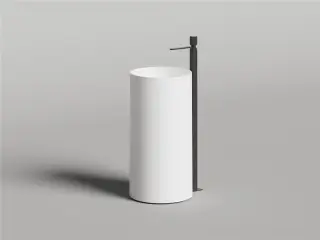 Salini Armonia Round 01 Раковина напольная 45х90h см, выпуск в пол, без перелива, цвет: RAL матовый 130421MF