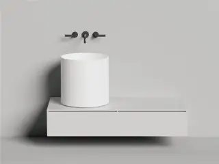 Salini Armonia Round 03 S-Sense Раковина чаша 45х45h см, без перелива и отв. цвет: белый глянц 130413G