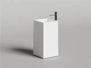 Salini Armonia Square 01 Раковина напольная 45х45х90h см, выпуск в пол, без перелива, цвет: RAL мат. 130521MF