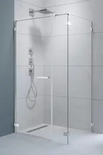 Radaway Arta KDS I Боковая стенка, прозрачная 8 мм, Easy Clean 30х200h см, цвет: хром глянцевый 1386100-03-01