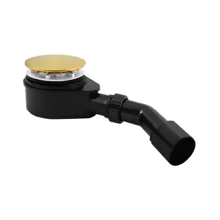 Radaway Сифон для душевого поддона с верхней очисткой, пластиковый, цвет: золото матовое R583G