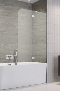 Radaway Torrenta PND II Шторка на ванну распашная, прозрачная, 100х150h см, цвет: хром глянцевый 12011202-101L