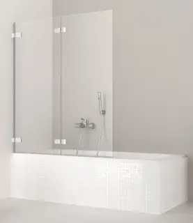 Radaway Arta PND I Шторка на ванну складная, прозрачная 8 мм, 130х150h см, цвет: хром глянцевый 210213-01L