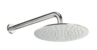 Treemme Showers Inox Верхний душ d25,5 см, 1 вид струи, кронштейн настенный, цвет: нержавеющая сталь RWIT6599IS05