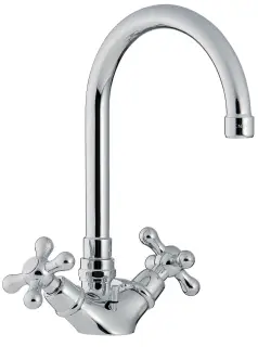 Treemme Romantica Смеситель для раковины, с д/к, длина излива 15,5 см, цвет: chrome IT3615CCPVZZ