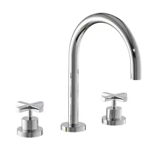 Treemme Line Смеситель для раковины высокий на 3 отверстия, с д/к, выс. излива 17,5см, цвет:chrome IT1016CCXVZZ