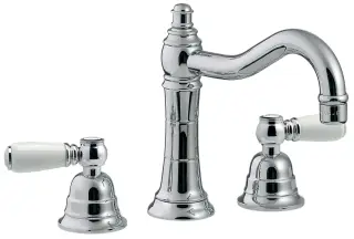 Treemme Old Italy Смеситель для раковины на 3 отверстия, с д/к, длина излива 16 см, цвет: chrome IT4417CCSOZZ