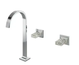 Treemme Kea Смеситель для раковины высокий на 3 отверстия, без д/к, высота излива 29,1, цвет: chrome RWIT3A85CCR_