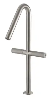 Treemme 22mm Смеситель для раковины высокий, без д/к, высота излива 26 см, цвет: нержавеющая сталь IT6015IS2GZZ