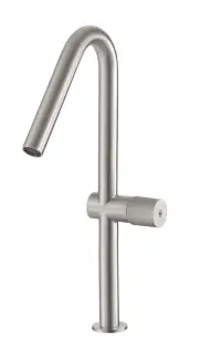 Treemme 22mm Смеситель для раковины высокий, без д/к, высота излива 21 см, цвет: нержавеющая сталь IT1127IS2HZZ