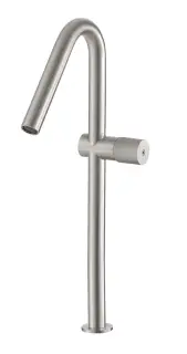 Treemme 22mm Смеситель для раковины высокий, без д/к, высота излива 26 см, цвет: нержавеющая сталь IT1118IS2HZZ