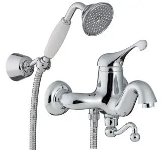 Treemme Piccadilly Смеситель для ванны накладной с ручным душем, 1 вид струи, цвет: chrome IT2100CCPYZZ