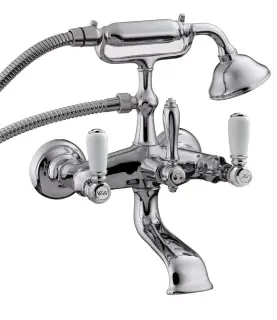 Treemme Old Italy Смеситель для ванны накладной с ручным душем, 1 вид струи, цвет: chrome IT4401CCSOZZ