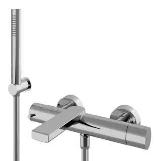 Treemme Bamboo Смеситель для ванны накладной с ручным душем, 1 вид струи, цвет: chrome IT5000CCBMZZ