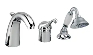 Treemme Piccadilly Смеситель на борт ванны на 3 отверстия, с ручным душем, внеш. часть, цвет: chrome IT2165CCPYZZ