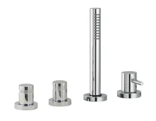 Treemme X-change Смеситель на борт ванны на 4 отверстия, с ручным душем, внешняя часть, цвет: chrome IT7270CCXRZZ