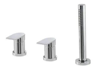 Treemme Ran Смеситель на борт ванны на 3 отверстия, с ручным душем, внешняя часть, цвет: chrome IT2269CCRNZZ