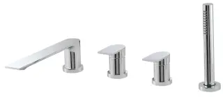 Treemme Ran Смеситель на борт ванны на 4 отверстия, с ручным душем, внешняя часть, цвет: chrome IT2268CCRNZZ