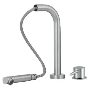 Treemme 40mm Смеситель для кухни с выдвижным изливом, цвет: нержавеющая сталь IT1329IS40ZZ