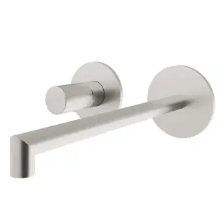 Treemme 28mm Смеситель для раковины встраиваемый, внеш. часть, излив 22,2см, цвет: нержавеющая сталь RWIT3BC9ISG1