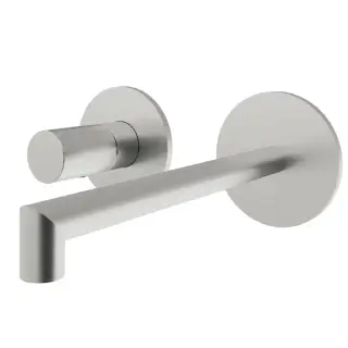 Treemme 28mm Смеситель для раковины встраиваемый, внешняя часть, излив 18см, цвет: нержавеющая сталь RWIT3BC7ISG1