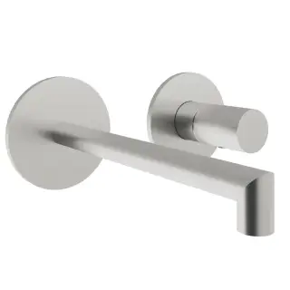 Treemme 28mm Смеситель для раковины встраиваемый, внешняя часть, излив 18см, цвет: нержавеющая сталь RWIT3BC5IS01