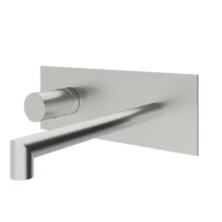 Treemme 28mm Смеситель для раковины встраиваемый, внеш. часть, излив 17,7см, цвет: нержавеющая сталь RWIT3BA7ISG1