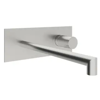 Treemme 28mm Смеситель для раковины встраиваемый, внешняя часть, излив 22см, цвет: нержавеющая сталь RWIT3BA6ISG1