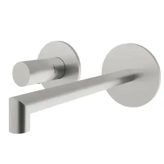 Treemme 28mm Смеситель для раковины встраиваемый, внешняя часть, излив 18см, цвет: нержавеющая сталь RWIT3BC7IS01