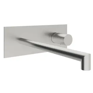 Treemme 28mm Смеситель для раковины встраиваемый, внешняя часть, излив 22см, цвет: нержавеющая сталь RWIT3BA6IS01