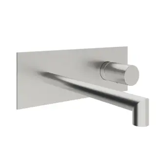 Treemme 28mm Смеситель для раковины встраиваемый, внеш. часть, излив 17,7см, цвет: нержавеющая сталь RWIT3BA5ISG1