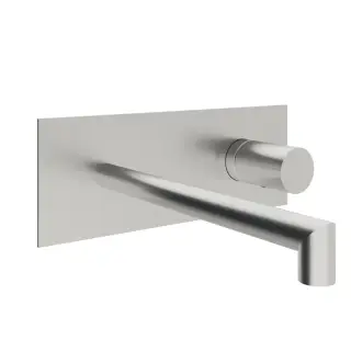 Treemme 28mm Смеситель для раковины встраиваемый, внеш. часть, излив 17,7см, цвет: нержавеющая сталь RWIT3BA5IS01