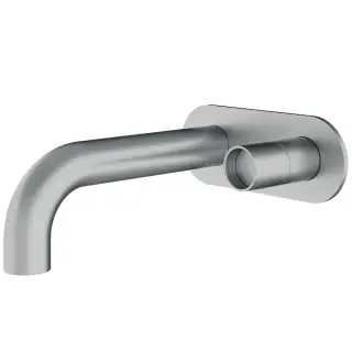 Treemme Watertube Смеситель для раковины встр., внешняя часть, излив 22 см, цвет: нержавеющая сталь RWIT4AA6IS02