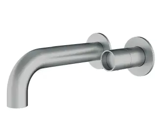 Treemme Watertube Смеситель для раковины встр., внешняя часть, излив 22 см, цвет: нержавеющая сталь RWIT4AC6IS02