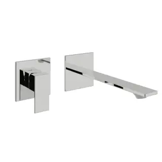 Treemme Q30 Смеситель для раковины встраиваемый, внешняя часть, излив 18,4 см, цвет: chrome RWIT4BC7CC01