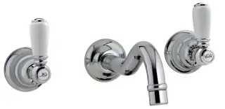 Treemme Old Italy Смеситель для раковины встраиваемый, внешняя часть, излив 21 см, цвет: chrome RWIT4460CC50