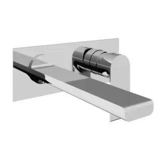 Treemme Bamboo Смеситель для раковины встраиваемый, внешняя часть, излив 18 см, цвет: chrome RWIT50A5CC01
