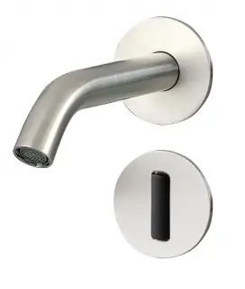 Treemme 40mm Смеситель для раковины встраиваемый, сенсор, излив 15,4 см, цвет: нержавеющая сталь RWIT1395ISEL