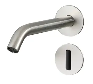 Treemme 40mm Смеситель для раковины встраиваемый, сенсор, излив 20,4 см, цвет: нержавеющая сталь RWIT1396ISEL