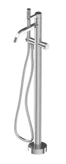 Treemme Aurelia Смеситель для ванны напольный с ручным душем и шлангом, цвет: chrome RWIT2C03CC50