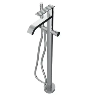 Treemme Ios Смеситель для ванны напольный с ручным душем и шлангом, цвет: chrome RWIT2A03CC50