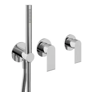 Treemme Bamboo Смеситель для душа встраиваемый, 2 потребителя, внешняя часть, цвет: chrome RWIT50D9CC01