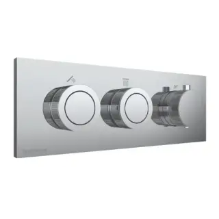 Treemme W-smart Смеситель для душа термостатический встр., 2 потребителя, внешняя часть, цвет:chrome RWIT5C86CC01